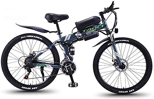 Mountain bike elettrica pieghevoles : Elettrica bici elettrica Mountain Bike 26''E-Bike for adulti elettrico for mountain bike con LED fari e 36V 13Ah agli ioni di litio 350W MTB for gli uomini donne per i sentieri della giungla, la neve,