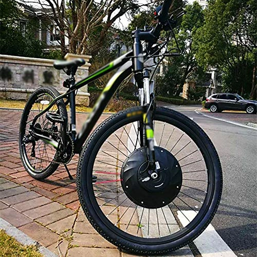 Mountain bike elettriches : 27, 5" 36 V ruota anteriore per bicicletta elettrica elettrica con kit di conversione APP, interfaccia USB