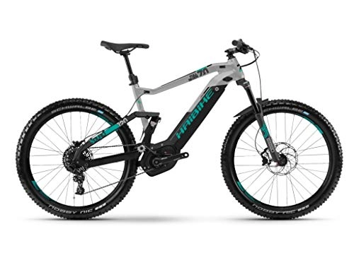 Mountain bike elettriches : HAIBIKE Sduro Fullseven 7.0 Bosch 500wh 11v Nero / Grigio Taglia 52 2019 (eMTB all Mountain)