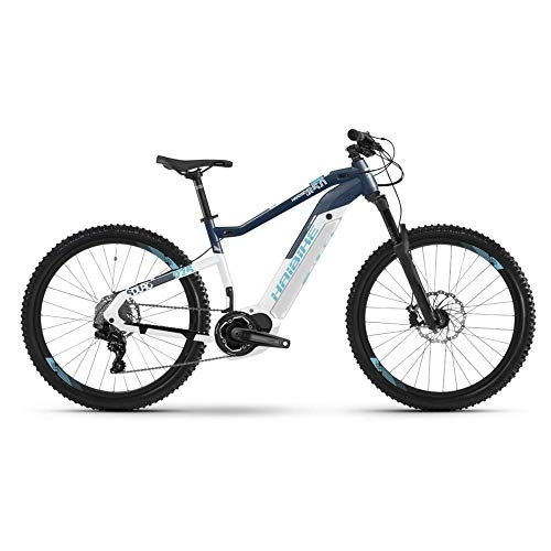 Mountain bike elettriches : HAIBIKE Sduro Hardseven Life 5.0 Yamaha 500Wh 11v Bianco / Blu Taglia 43 2019 (eMTB Hardtail)