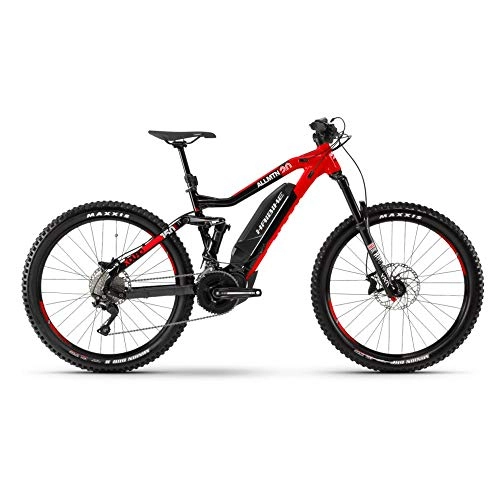 Mountain bike elettriches : HAIBIKE Xduro Allmtn 2.0 500wh 20v Yamaha Nero / Rosso Taglia 50 2019 (eMTB all Mountain)