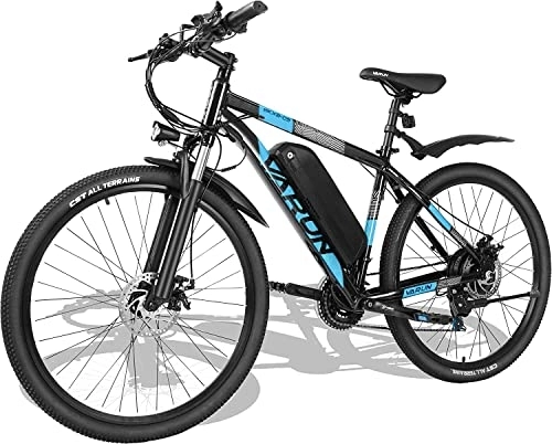 Mountain bike elettriches : VARUN Bicicletta elettrica da 27, 5 pollici, da uomo e donna, in lega di alluminio, con batteria agli ioni di litio da 250 W, 48 V 12, 5 Ah