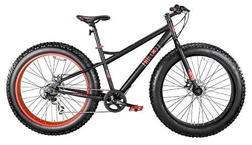 Fat Tyre Mountain Bike : Fat X 26 Inch 44 cm Men 7SP Disc Brake Black