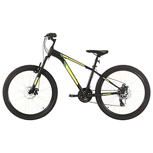 Fat Tyre Mountain Bike : LIFTRR Sporting Goods -Mountain Bike 21 Speed 27.5 inch Wheel 38 cm Black-Outdoor Recreation