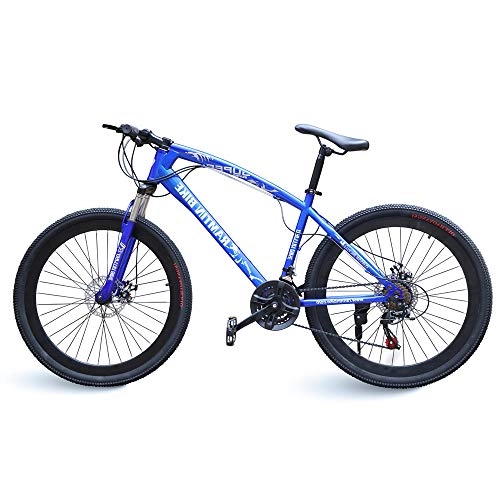 Fat Tyre Mountain Bike : ramtin bike Blue Alloy Double wall rim bicycle mountain road city 26
