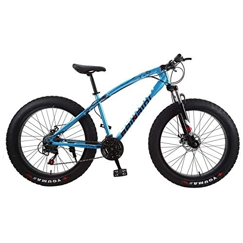 Fat Tyre Mountain Bike : TRGCJGH Mountain Bike, Fat Bicycles - 26 Inch, Dual Disc Brakes, Wide Tires, Adjustable Seats, A-27Speed