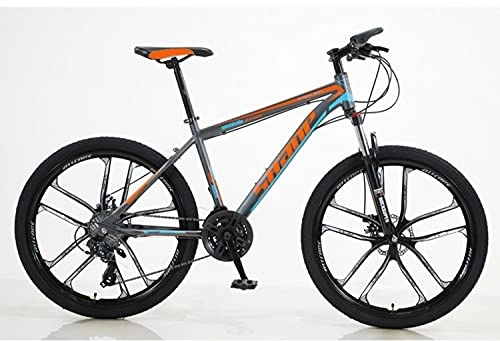 Mountain Bike : Bicycle Mountain Bike 26 Inch 21 Variable Speed Cross-country Shock Absorption All-in-one Mountain Bike 10 Spokes