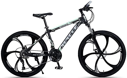 Mountain Bike : JZTOL 24 / 26 Inch Mountain Bike For Adult And Youth, 21 / 24 / 27 Speed Lightweight 6 Spoke Wheels Mountain Bikes Dual Disc Brakes Suspension Fork (Color : D, Size : 26 inch 24 speed)