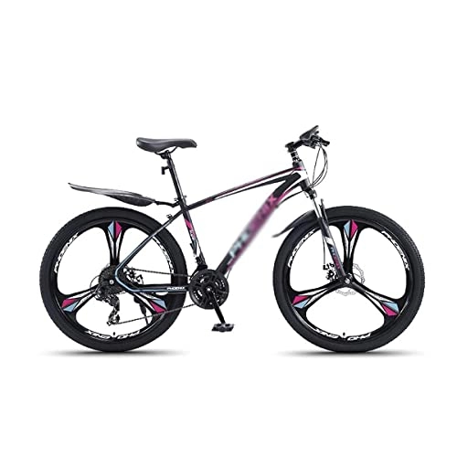 Mountain Bike : LZZB Mountain Bike Steel Frame 24 Speed 27.5 inch Wheels Dual Suspension Bicycle Dual Disc Brakes Bike for Boys Girls Men and Wome(Size:24 Speed, Color:Black) / Purple / 27 Speed