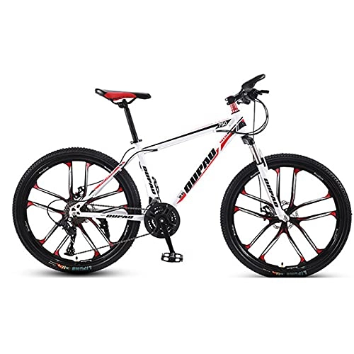 Mountain Bike : Mountain Bike，Adult Offroad Road Bicycle 26 Inch 21 / 24 / 27 Speed Variable Speed Shock Absorption, Teenage Students, Men and Women Sports Cycling Racing Ride WT-RD 10wheels- 27 spd