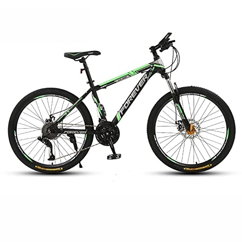 Mountain Bike : PhuNkz 26'' Wheel Mountain Bike / Bicycles for Men 21 / 24 / 27 / 30 Speeds Thickened High Carbon Steel Frame with Mechanical Double Discbrake and Lockable Suspension Fork / P / 30 Speed