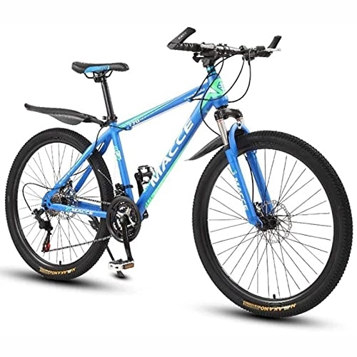 Mountain Bike : PhuNkz Professional Mountain Bike for Women / Men 26 inch Mtb Bicycles 21 / 24 / 27 Speeds Lightweight Carbon Steel Frame Front Suspension / E / 21 Speed