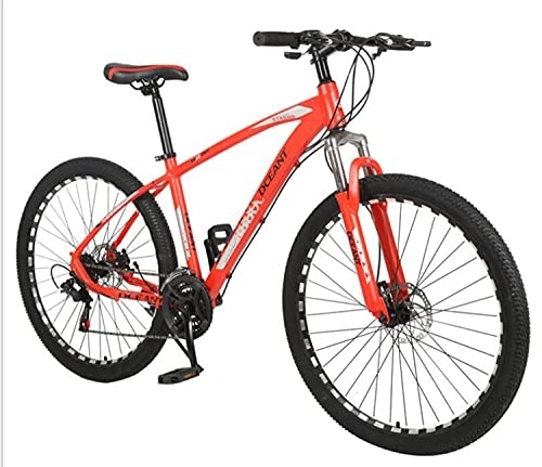 Mountain Bike : SHUI Mountain Bike, Full Dual Suspension, 26, 27.5-Inch Wheels red-26 in