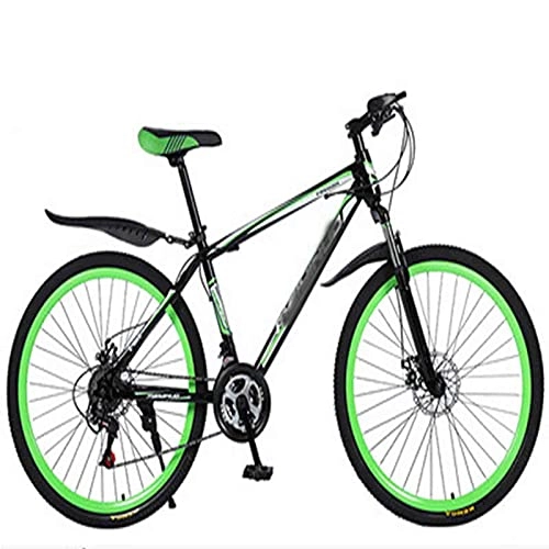 Mountain Bike : WXXMZY Aluminum Alloy Bicycles, Carbon Fiber Male And Female Bicycles, Dual Disc Brakes, Ultra-light Integrated Mountain Bikes (Color : E, Inches : 24 inches)