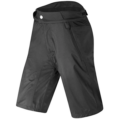 Mountain Bike Short : Altura All Roads Waterproof Mens Baggy Cycling Shorts - Black, Medium / Cycle Leg Wear Waist Padded Inner Chamois Liner Under Pant Mountain MTB Trail Commute Summer Ride Sport Casual Bicycle Clothing