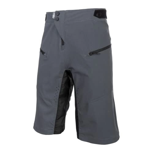 Mountain Bike Short : O'NEAL | Mountainbike-Pants | MTB Mountainbike DH Downhill FR Freeride | Breathable, Laser Cut Ventilation Openings, Active Cut | Pin It Shorts | Adult | Grey | Size 38 / 54