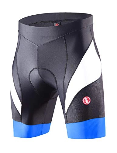 Mountain Bike Short : Souke Sports Men's Cycling Shorts 4D Padded Road Bike Shorts Breathable Quick Dry Bicycle Shorts, Blue XL