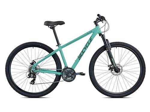 Vélo de montagnes : Biocycle Elixir D - Velo Tout Terrain | Fabriqué en Aluminium - Velo VTT à 9 Vitesses | Freins à Disque Hydrauliques | Roue 29'' (Vert, M)