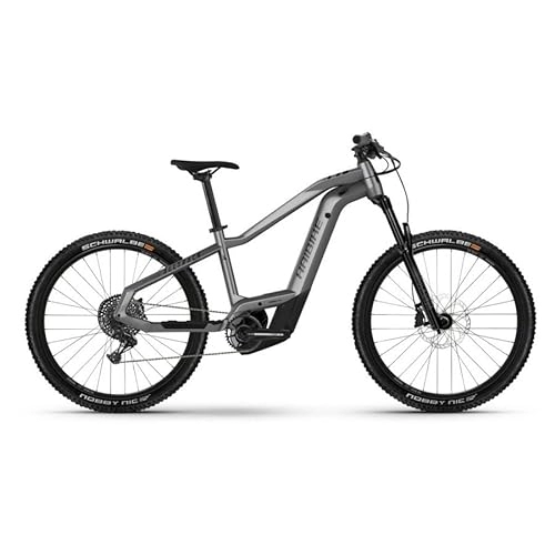 Vélos de montagne électriques : HAIBIKE AllTrack 9 27, 5" 120 mm 12 V 750 Wh Bosch Performance CX Gris Taille S 2023 (eMTB Hardtail)