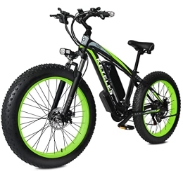 KETELES Mountain bike elettriches 26" Bicicletta Elettrica E-Bike, E-Mountain Bike con 48V 17.5Ah Li-Batteria, Bici Elettrica Bike con 4.0 Fat Tire per Adulto Uomo e Donna, Shimano a 21 marce (verde)