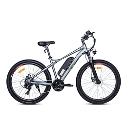 SachsenRad Mountain bike elettriches SachsenRAD R10 Bicicletta elettrica, Allround da 27, 5 pollici, telaio grigio, batteria al litio da 36 V, 8 Ah, potenza 250 W