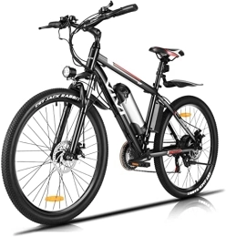 Vivi Mountain bike elettriches Vivi Bicicletta elettrica da mountain bike da 26 pollici, con batteria rimovibile da 36 V / 8 Ah, cambio a 21 marce, velocità massima di 25 km / h / chilometraggio, ricarica fino a
