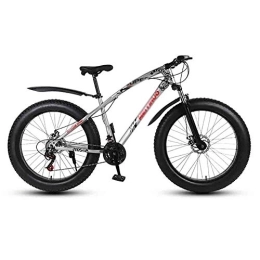 GAOTTINGSD Fat Tyre Mountain Bike GAOTTINGSD Adult Mountain Bike Bicycle MTB Adult Beach Bike Snowmobile Bicycles Mountain Bikes For Men And Women 26IN Wheels Double Disc Brake (Color : Gray, Size : 27 speed)