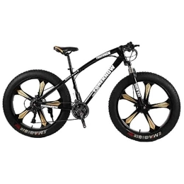 GAOTTINGSD Fat Tyre Mountain Bike GAOTTINGSD Adult Mountain Bike Bicycle MTB Adult Big Tire Beach Snowmobile Bicycles Mountain Bike For Men And Women 26IN Wheels Adjustable Speed Double Disc Brake (Color : Black, Size : 27 speed)