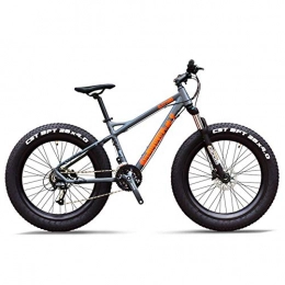 Giow Fat Tyre Mountain Bike Giow 27-Speed Mountain Bikes, Professional 26 Inch Adult Fat Tire Hardtail Mountain Bike, Aluminum Frame Front Suspension All Terrain Bicycle, D