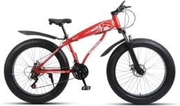 Kcolic 26 Inch Mountain Bike 4.0 Wide Tire Snow ATV Bike 21 Speed, with Full Suspension High Carbon Steel Frame, All Terrain Sport Commuter Bicycle A,26inch