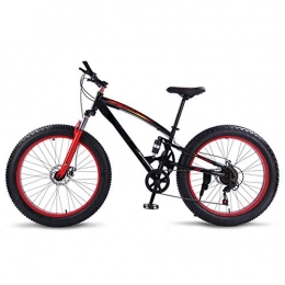 LCLLXB Fat Tyre Mountain Bike LCLLXB Bicycle Mountain Bike 7 / 21 Speed Fat bikes Outdoor Bicycle, Double Disc Brake Bicycles, To Work Student To School, C, 21-speed
