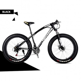 LDLL Fat Tyre Mountain Bike LDLL Mountain Bike Adult 26 Inch, Double Disc Brake Variable Speed Bikes, Hard Tail Beach Snowmobile Bicycle, Outdoor Riding Bicycle for Country Men's Mountain Bikes