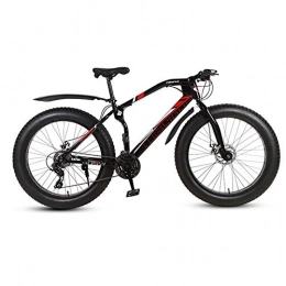 RNNTK Fat Tyre Mountain Bike Men Double Disc Brake Fat Bike Outroad Mountain Bike, RNNTK Wide Tire Off-road Variable Speed Bicycle Adult Mountain Bicycle, A Variety Of Colors Men And Women A -21 Speed -26 Inches