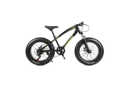 SEESEE.U Fat Tyre Mountain Bike SEESEE.U Mountain Bike Unisex Hardtail Mountain Bike 7 / 21 / 24 / 27 Speeds 26 inch Fat Tire Road Bicycle Snow Bike / Beach Bike with Disc Brakes and Suspension Fork, Black, 27 Speed