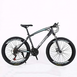 VANYA Fat Tyre Mountain Bike VANYA Variable Speed Mountain Bike 24 / 26 Inch 30-Speed Commuter Bicycle Double Disc Brake Damping City Cycle, Black, 26inches