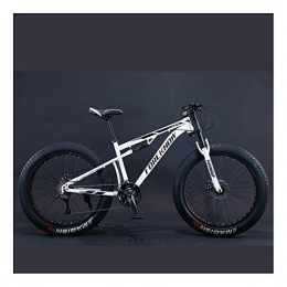 YCHBOS Fat Tyre Mountain Bike YCHBOS Mens Bikes Fat Tire Mountain Bike 26 Inch, 27 Speed Off-road Beach Snow Bicycle Full Suspension MTB Dual Disc Brakes, High-Carbon Steel FrameD
