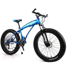 YOUSR Fat Tyre Mountain Bike YOUSR Mountain Bike, Aluminum Alloy 24 Inch Wheels Road Bicycle Cycling Travel Unisex 26 Inches Mountain Bike 21 Speed Mountain Bicycle for Men and Women Blue 21 Speed