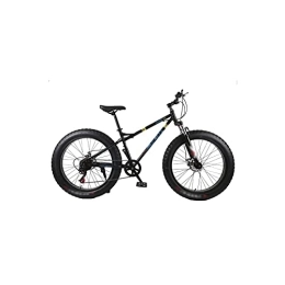  Fat Tyre Mountain Bike zxc Bicycle Mountain Bike 4.0 Fat Tire Mountain Bicycle High Carbon Steel Beach Bicycle Snow Bike (Black)