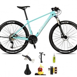 WANYE Mountain Bike 27.5 Inch Mountain Bike, Full Suspension 27 Speed High-Tensile Carbon Steel Frame MTB With Dual Disc Brake for Men and Women, Multiple Colors, 2.1 Tire green-27 speed