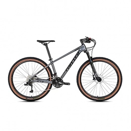 EWYI Mountain Bike 30 Speed Mountain Bike, 27.5 / 29 Inch MTB Carbon Fiber Mountain Bicycle Lightweight Aluminum Alloy Handle, 2.25 Extra Wide Tires Gray Black-29x17inch