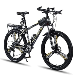 FUFU Bike FUFU 26-inch Outdoor Bike, Front Suspension Mountain Bike for Boys and Teenagers, 24 Speed, Suitable for 11 Years Old and Above, Black