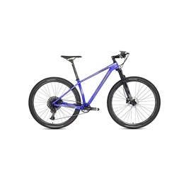 HESND Mountain Bike HESNDzxc Bicycles for Adults Bicycle Oil Disc Brake Off-Road Carbon Fiber Mountain Bike Frame Aluminum Wheel (Color : Blue, Size : Medium)