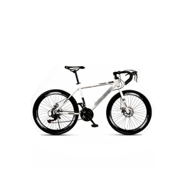 HESND Mountain Bike HESNDzxc Bicycles for Adults Road Bike Mountain Double Disc Brakes Shock Absorber Variable Speed Man and Women Students Bicycle (Color : White)