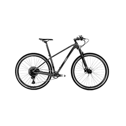 IEASE Bike IEASEzxc Bicycle Aluminum Wheel Carbon Fiber Mountain Bike Hydraulic Disc Brake Bike (Color : Schwarz, Size : M)