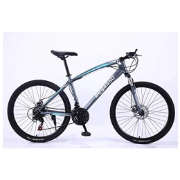 JF-XUAN Mountain Bike JF-XUAN Outdoor sports 26'' Aluminum Mountain Bike with 17'' Frame DiscBrake 2130 Speeds, Front Suspension (Color : Grey, Size : 24 Speed)