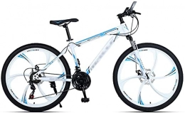 JZTOL Mountain Bike JZTOL 24 / 26 Inch Mountain Bike For Adult And Youth, 21 / 24 / 27 Speed Lightweight 6 Spoke Wheels Mountain Bikes Dual Disc Brakes Suspension Fork (Color : A, Size : 26 inch 21 speed)