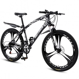 LZZB Mountain Bike LZZB 26 inch 21 / 24 / 27 Speed Mountain Bike High Carbon Steel Frame MTB Bicycle for Adult with Full Suspension Double Disc Brake Outroad Mountain Bicycle for Men Women(Size:24 Speed, Color:Black) / Black /