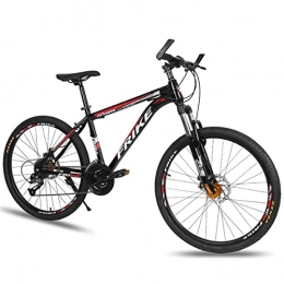 LZZB Mountain Bike LZZB 26 inch Adult Mountain Bike Mountain Trail Bike Aluminum Alloy Frame 21 / 24 / 27 Speed Bicycle Full Suspension MTB ​​Gears Dual Disc Brakes Mountain Bicycle(Size:27 Speed, Color:Red) / Red / 24 Speed