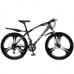 LZZB Mountain Bike LZZB 26 inch Mountain Bike 21 / 24 / 27-Speed for Man Carbon Steel Frame with Double Disc Brake and Suspension Fork(Size:21 Speed, Color:White) / Black / 24 Speed