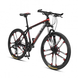 LZZB Mountain Bike LZZB 26 inch Mountain Bike 21 Speed Dual Disc Brake City Moutain Bicycle Suitable for Men and Women Cycling Enthusiasts / Red / 27 Speed